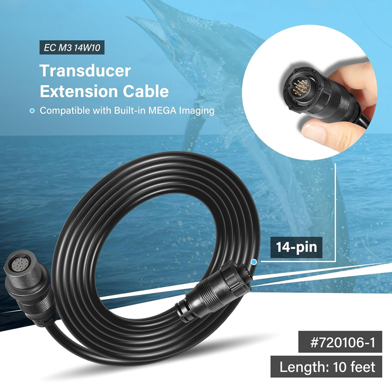 Kabel Ekstensi Transduser 10Ft - Fish Finder Transducer ulasan dan harga
