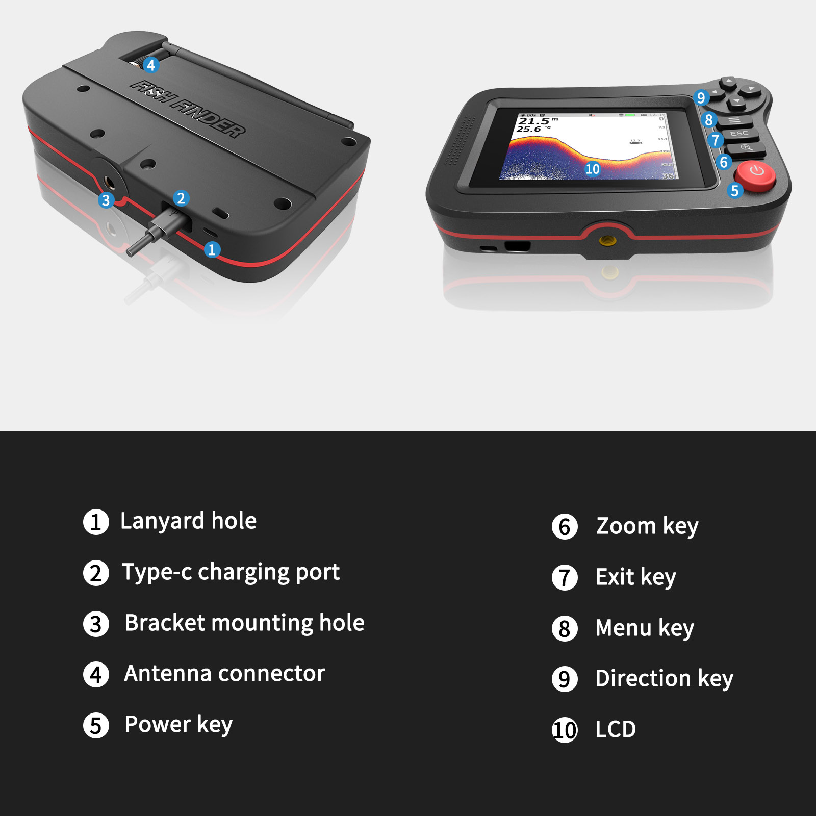 FindFish 200M Pencari Ikan Por - Fish Finder Transducer ulasan dan harga