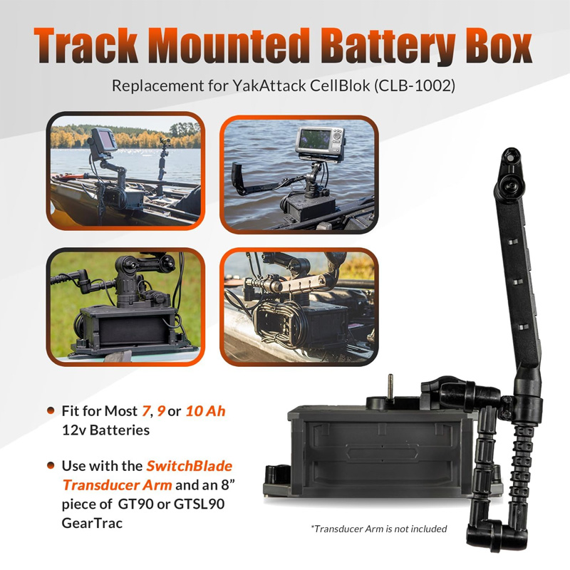 Kotak Baterai Terpasang di Jal - Fish Finder Mount ulasan dan harga